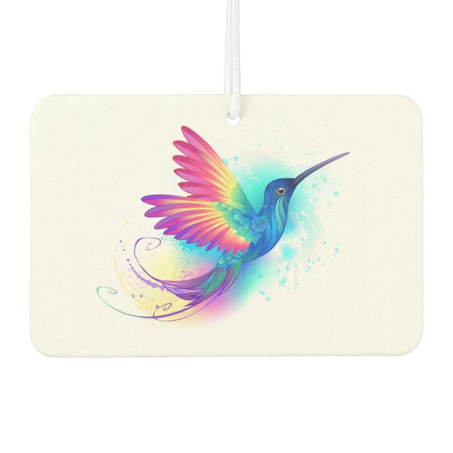 Exotic Rainbow Hummingbird Air Freshener (Front)