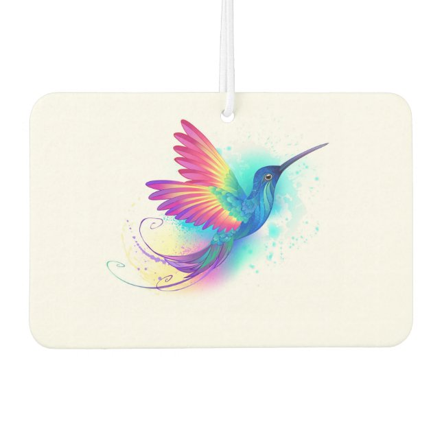 Exotic Rainbow Hummingbird Air Freshener (Front)