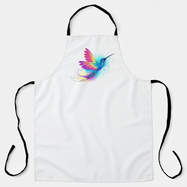 Exotic Rainbow Hummingbird Apron (Front)