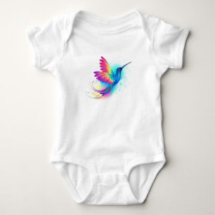 Exotic Rainbow Hummingbird Baby Bodysuit