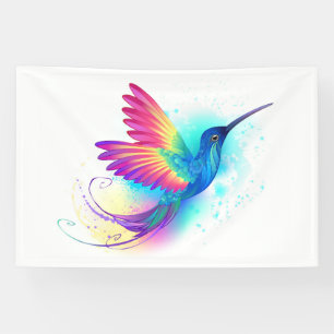 Exotic Rainbow Hummingbird Banner