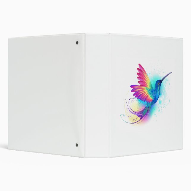 Exotic Rainbow Hummingbird Binder (Background)