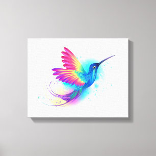 Exotic Rainbow Hummingbird Canvas Print