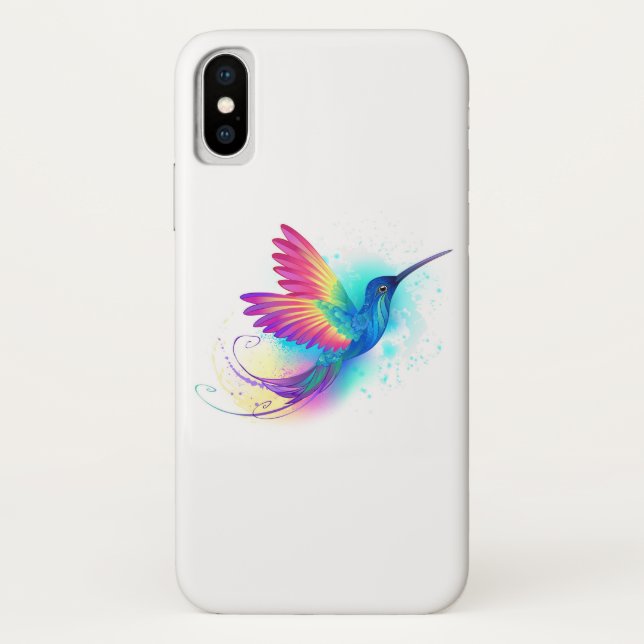 Exotic Rainbow Hummingbird Case-Mate iPhone Case (Back)