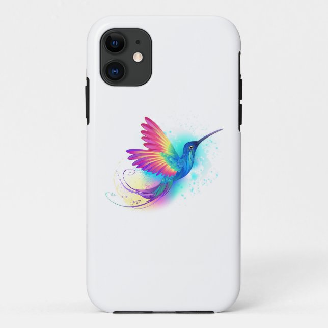 Exotic Rainbow Hummingbird Case-Mate iPhone Case (Back)