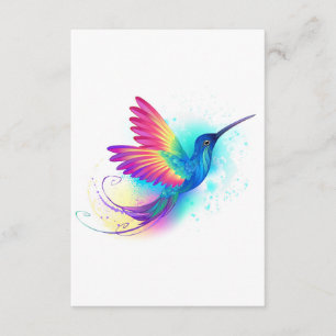 Exotic Rainbow Hummingbird Enclosure Card