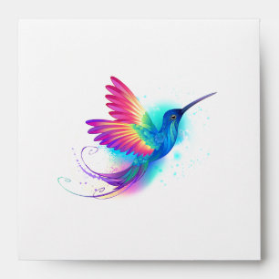 Exotic Rainbow Hummingbird Envelope