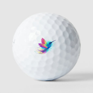 Exotic Rainbow Hummingbird Golf Balls
