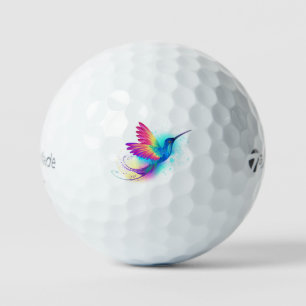 Exotic Rainbow Hummingbird Golf Balls