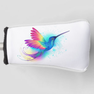 Exotic Rainbow Hummingbird Golf Head Cover
