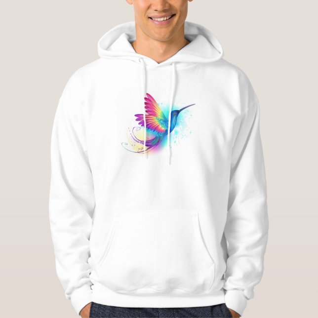 Exotic Rainbow Hummingbird Hoodie (Front)