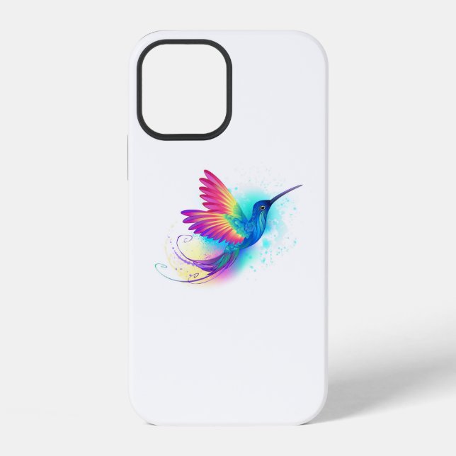 Exotic Rainbow Hummingbird iPhone Case (Back)