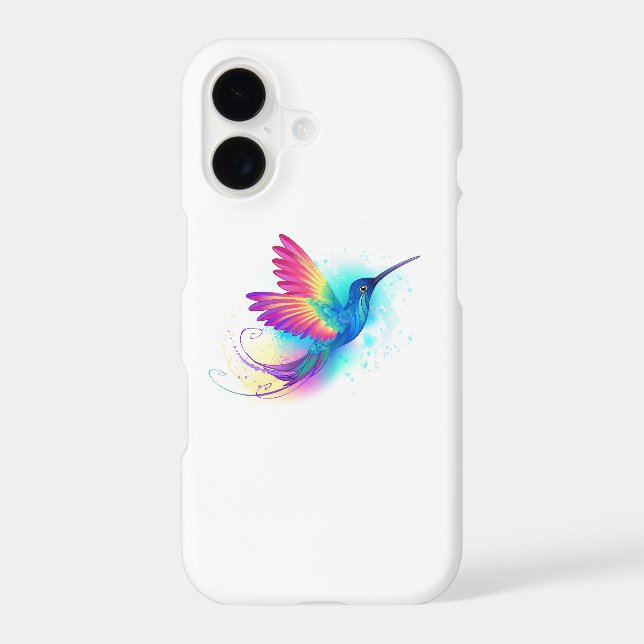 Exotic Rainbow Hummingbird iPhone Case (Back)