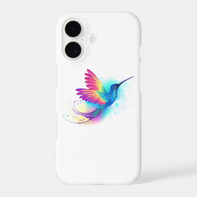 Exotic Rainbow Hummingbird iPhone Case (Back)