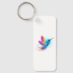 Exotic Rainbow Hummingbird Keychain