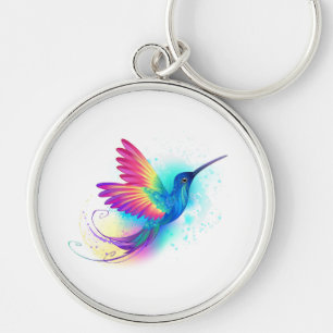 Exotic Rainbow Hummingbird Keychain