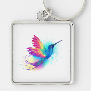 Exotic Rainbow Hummingbird Keychain