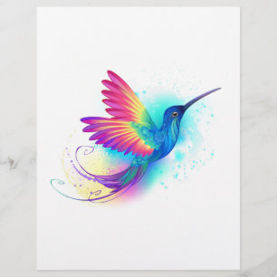 Exotic Rainbow Hummingbird Letterhead