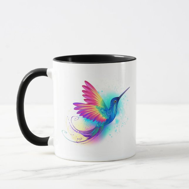 Exotic Rainbow Hummingbird Mug (Left)