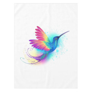 Exotic Rainbow Hummingbird Tablecloth