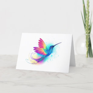 Exotic Rainbow Hummingbird Thank You Card
