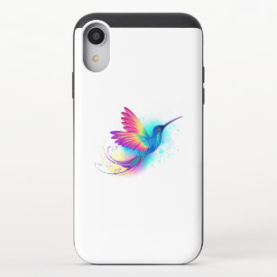 Exotic Rainbow Hummingbird iPhone XR Slider Case