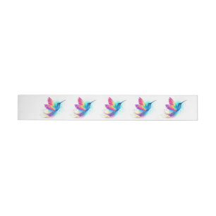 Exotic Rainbow Hummingbird Wraparound Address Label