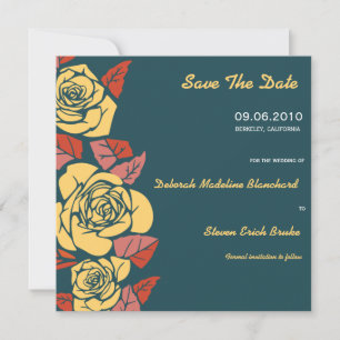 Exotic Roses - Save the date cards