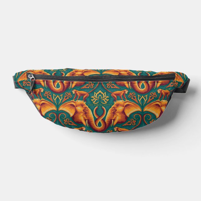 Exotic Safari Tapestry Pattern - The White Lotus Fanny Pack (Lay Down)
