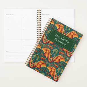 Exotic Safari Tapestry Pattern - The White Lotus Planner