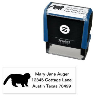 Exotic Short Haired Cat Personalized Self-inking Stamp
