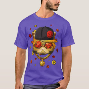 Exotic Shorthair Basketball Cat Bball Player Coach T-Shirt