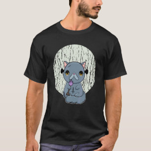 Exotic Shorthair Cat Pastel Goth Fire T-Shirt