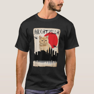 Exotic Shorthair orange Cat Catzilla T-Shirt