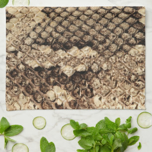 Exotic snake skin animal print pattern modern bold kitchen towel