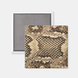 Exotic snake skin animal print pattern modern bold magnet