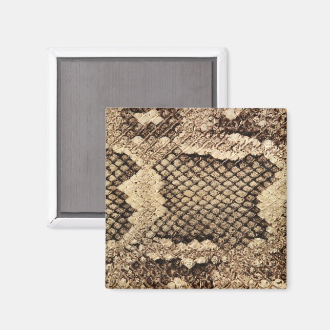 Exotic snake skin animal print pattern modern bold magnet (Front/Back)