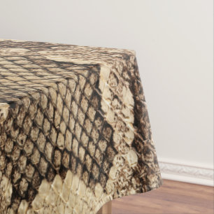 Exotic snake skin animal print pattern modern bold tablecloth