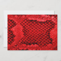 Exotic snake skin animal print texture pattern red
