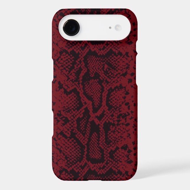Exotic Snakeskin Pattern | burgundy Case-Mate iPhone Case (Back)