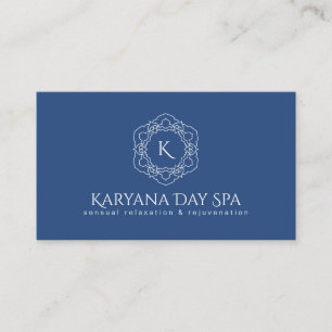 Exotic Spa Deep Cyan Ocean Masseuse Professional Business Card