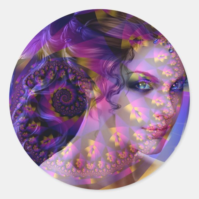 Exotic Spirit Classic Round Sticker (Front)