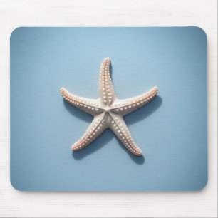 Exotic Starfish with Blue Background Mouse Pad