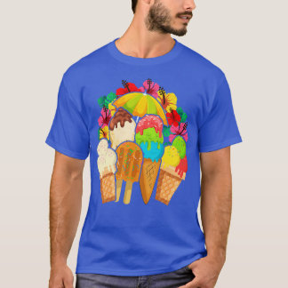 Exotic Summer Sweets Lover Dessert Foodie Ice Crea T-Shirt