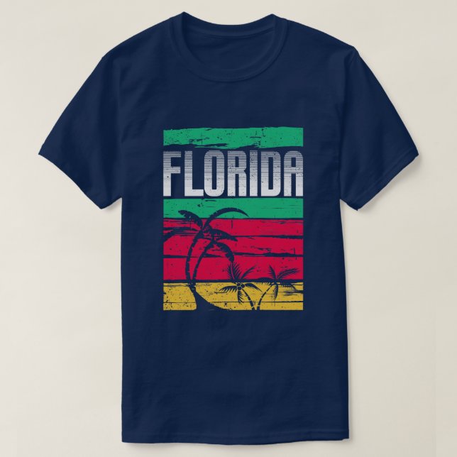 Exotic Summer Vacation Florida Lover FL Florida T-Shirt (Design Front)
