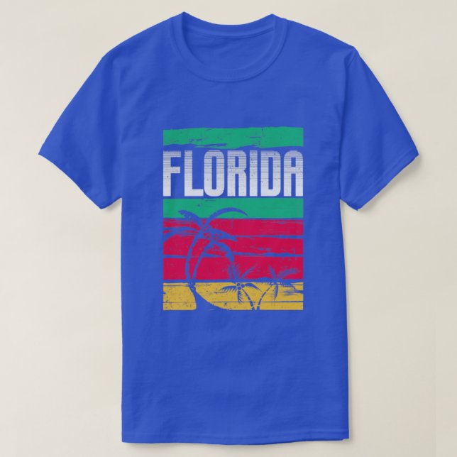 Exotic Summer Vacation Florida Lover FL Florida T-Shirt (Design Front)