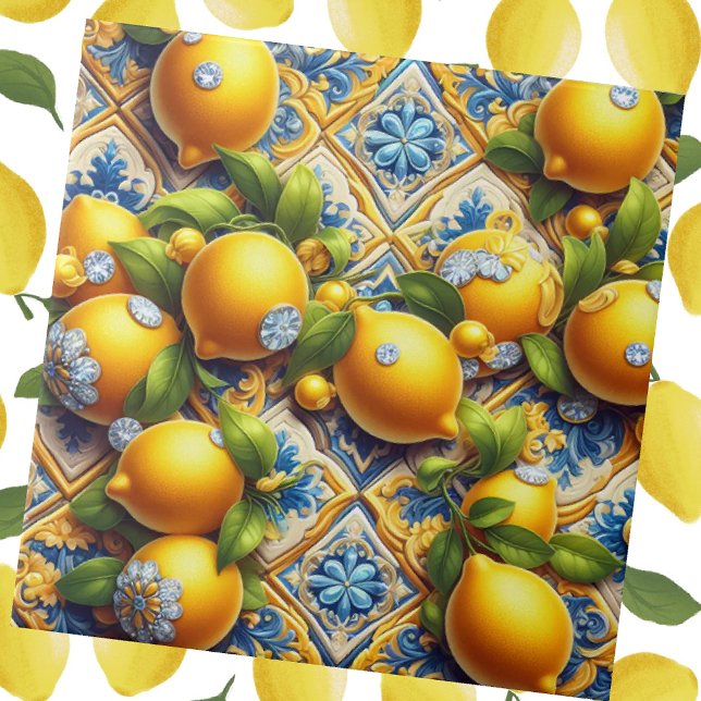 Exotic Tile Accents | Morrocan Mediterranean Lemon (Creator Uploaded)