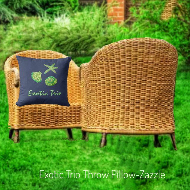 Exotic Trio   Throw Pillow (Creator Uploaded)