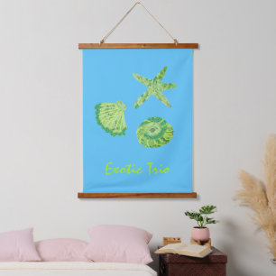 Exotic Trio Wood Topped Wall Tapestry