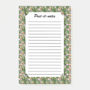 Exotic Tropical Bird Jungle Foliage Post-it Notes